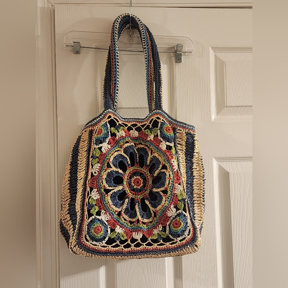 Woven beach bag/ summer bag